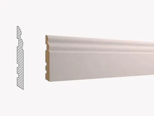 Ladix 10cm Yeditepe Saten Beyaz PVC Süp.(12mm)2,80