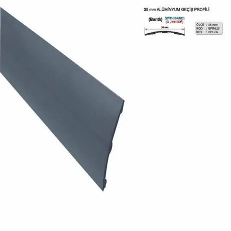 6cm Krom Geniş Profil