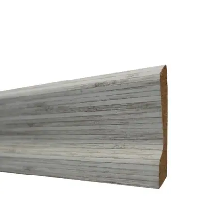 Ladix 8cm Gümüş Bambu Süpürgelik