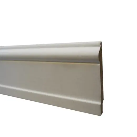 Ladix 8cm Çamlıca Saten Beyaz PVC Süpürgelik