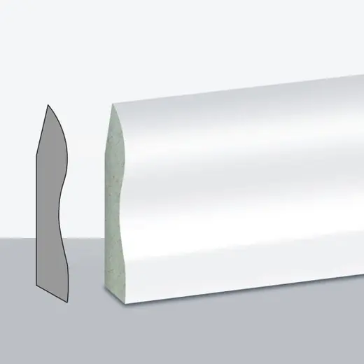 Ladix 15cm Nihavent Saten Beyaz PVC Süp.(14mm)