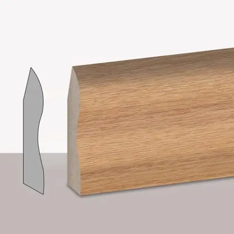 Ladix 8cm Naturel Meşe Süpürgelik(D MODEL)